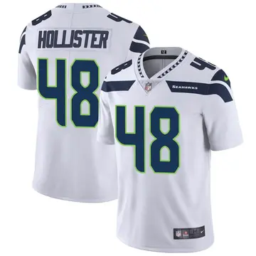 Nike Jacob Hollister Men's Limited Seattle Seahawks White Vapor Untouchable Jersey