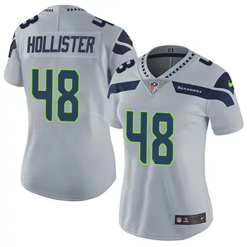 Nike Jacob Hollister Women's Limited Seattle Seahawks Gray Alternate Vapor Untouchable Jersey
