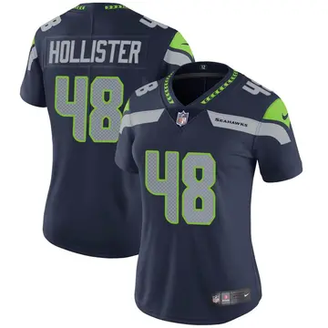 Nike Jacob Hollister Women's Limited Seattle Seahawks Navy Team Color Vapor Untouchable Jersey