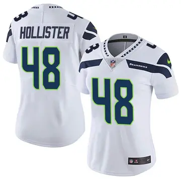 Nike Jacob Hollister Women's Limited Seattle Seahawks White Vapor Untouchable Jersey