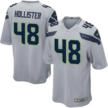 Nike Jacob Hollister Youth Game Seattle Seahawks Gray Alternate Jersey