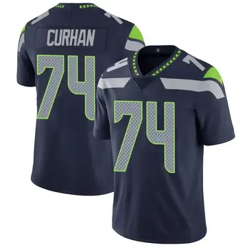 Nike Jake Curhan Youth Limited Seattle Seahawks Navy Team Color Vapor Untouchable Jersey