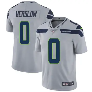 Nike Jake Herslow Men's Limited Seattle Seahawks Gray Alternate Vapor Untouchable Jersey