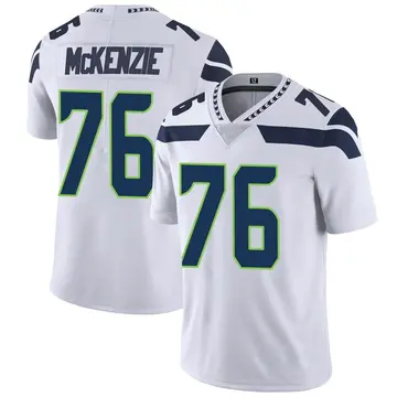 Nike Jalen McKenzie Men's Limited Seattle Seahawks White Vapor Untouchable Jersey