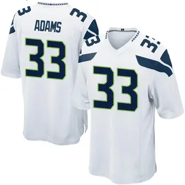 Nike Jamal Adams Men's Game Seattle Seahawks White Jersey