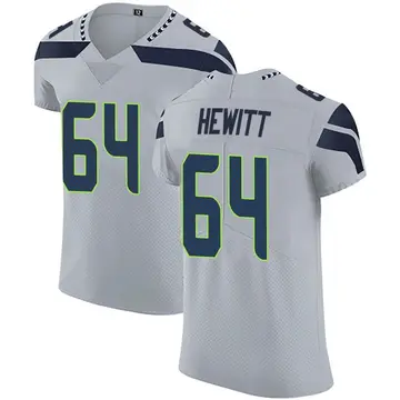 Nike Jarrod Hewitt Men's Elite Seattle Seahawks Gray Alternate Vapor Untouchable Jersey