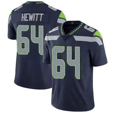 Nike Jarrod Hewitt Men's Limited Seattle Seahawks Navy Team Color Vapor Untouchable Jersey