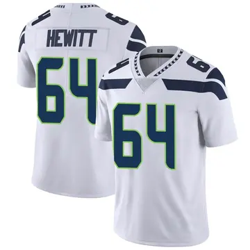 Nike Jarrod Hewitt Men's Limited Seattle Seahawks White Vapor Untouchable Jersey