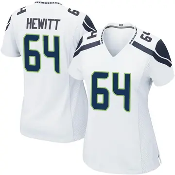 Nike Jarrod Hewitt Women's Game Seattle Seahawks White Jersey