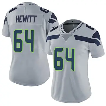 Nike Jarrod Hewitt Women's Limited Seattle Seahawks Gray Alternate Vapor Untouchable Jersey