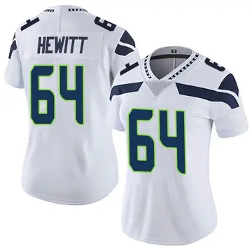 Nike Jarrod Hewitt Women's Limited Seattle Seahawks White Vapor Untouchable Jersey