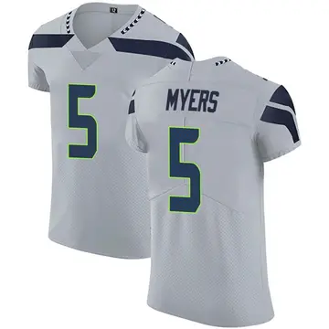 Nike Jason Myers Men's Elite Seattle Seahawks Gray Alternate Vapor Untouchable Jersey