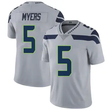 Nike Jason Myers Men's Limited Seattle Seahawks Gray Alternate Vapor Untouchable Jersey