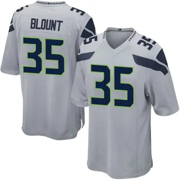 Nike Joey Blount Youth Game Seattle Seahawks Gray Alternate Jersey