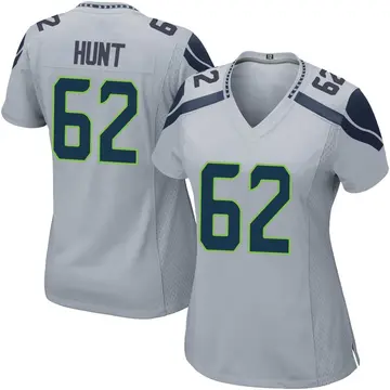 Nike Joey Hunt Women's Game Seattle Seahawks Gray Alternate Jersey