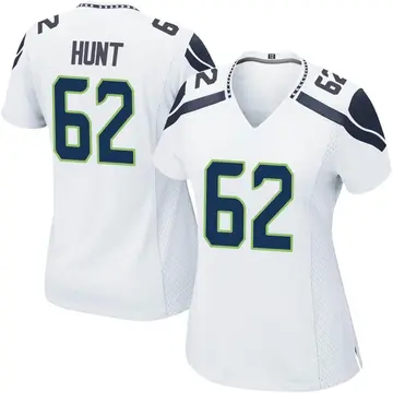 Nike Joey Hunt Women's Game Seattle Seahawks White Jersey