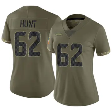 Nike Joey Hunt Women's Limited Seattle Seahawks Olive 2022 Salute To Service Jersey