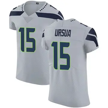 Nike John Ursua Men's Elite Seattle Seahawks Gray Alternate Vapor Untouchable Jersey