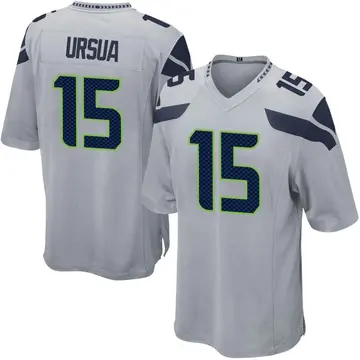 Nike John Ursua Men's Game Seattle Seahawks Gray Alternate Jersey