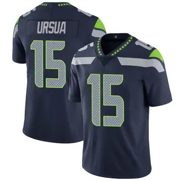 Nike John Ursua Men's Limited Seattle Seahawks Navy Team Color Vapor Untouchable Jersey