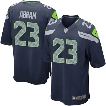 Nike Johnathan Abram Youth Game Seattle Seahawks Navy Team Color Jersey