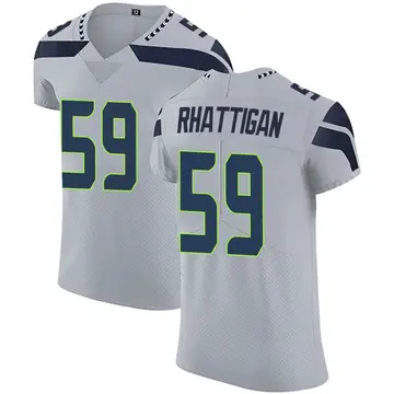 Nike Jon Rhattigan Men's Elite Seattle Seahawks Gray Alternate Vapor Untouchable Jersey
