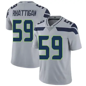 Nike Jon Rhattigan Men's Limited Seattle Seahawks Gray Alternate Vapor Untouchable Jersey