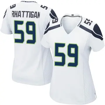 Nike Jon Rhattigan Women's Game Seattle Seahawks White Jersey