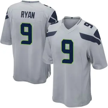 Nike Jon Ryan Men's Game Seattle Seahawks Gray Alternate Jersey