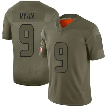 Nike Jon Ryan Men's Limited Seattle Seahawks Camo 2019 Salute to Service Jersey