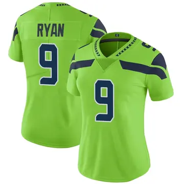 Nike Jon Ryan Women's Limited Seattle Seahawks Green Color Rush Neon Jersey