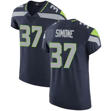 Nike Jordan Simone Men's Elite Seattle Seahawks Navy Team Color Vapor Untouchable Jersey