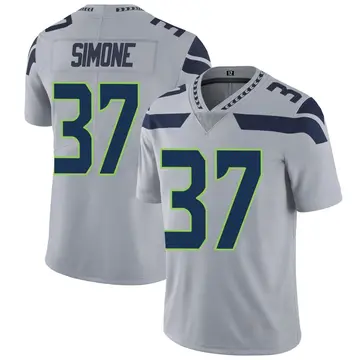 Nike Jordan Simone Men's Limited Seattle Seahawks Gray Alternate Vapor Untouchable Jersey