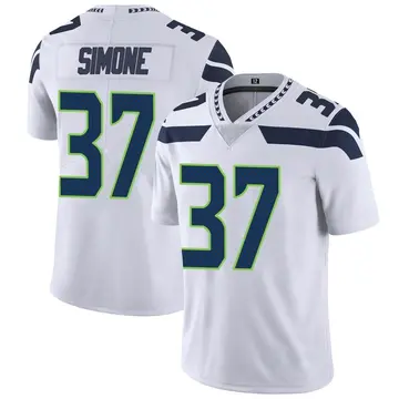 Nike Jordan Simone Men's Limited Seattle Seahawks White Vapor Untouchable Jersey