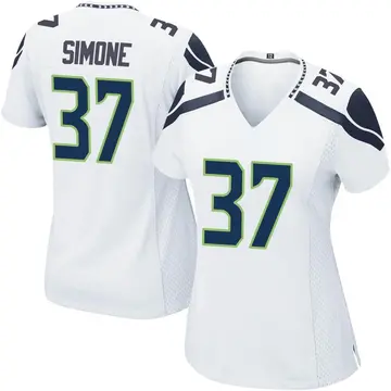Nike Jordan Simone Women's Game Seattle Seahawks White Jersey