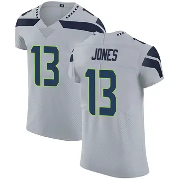 Nike Josh Jones Men's Elite Seattle Seahawks Gray Alternate Vapor Untouchable Jersey