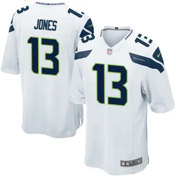 Nike Josh Jones Men's Game Seattle Seahawks White Jersey