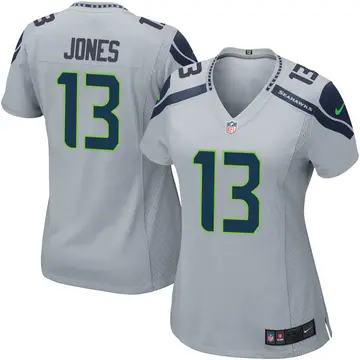 Nike Josh Jones Women's Game Seattle Seahawks Gray Alternate Jersey
