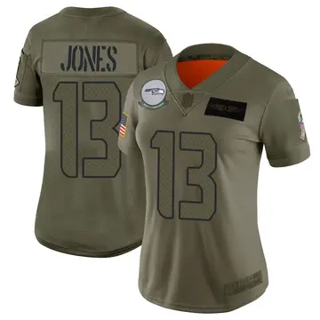 Nike Josh Jones Women's Limited Seattle Seahawks Camo 2019 Salute to Service Jersey