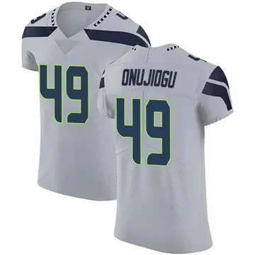 Nike Joshua Onujiogu Men's Elite Seattle Seahawks Gray Alternate Vapor Untouchable Jersey