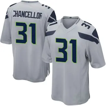 Nike Kam Chancellor Men's Game Seattle Seahawks Gray Alternate Jersey