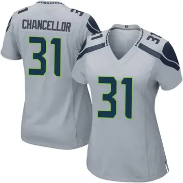 Nike Kam Chancellor Women's Game Seattle Seahawks Gray Alternate Jersey