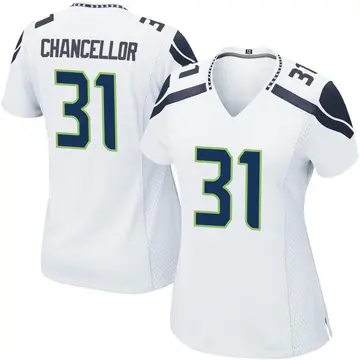 Nike Kam Chancellor Women's Game Seattle Seahawks White Jersey