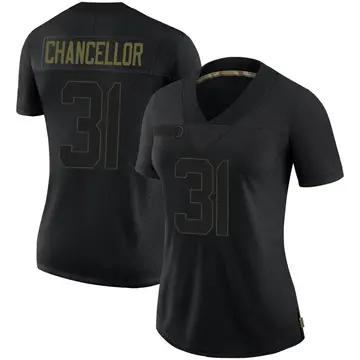 Nike Kam Chancellor Women's Limited Seattle Seahawks Black 2020 Salute To Service Jersey
