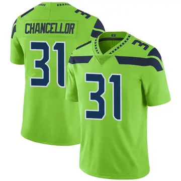 Nike Kam Chancellor Youth Limited Seattle Seahawks Green Color Rush Neon Jersey