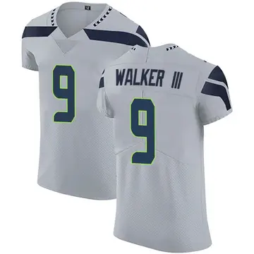 Nike Kenneth Walker III Men's Elite Seattle Seahawks Gray Alternate Vapor Untouchable Jersey