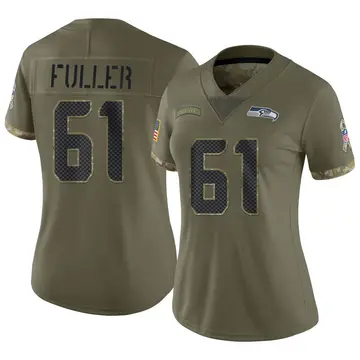 Nike Kyle Fuller Women's Limited Seattle Seahawks Olive 2022 Salute To Service Jersey