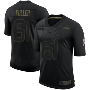 Nike Kyle Fuller Youth Limited Seattle Seahawks Black 2020 Salute To Service Jersey