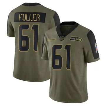 Nike Kyle Fuller Youth Limited Seattle Seahawks Olive 2021 Salute To Service Jersey