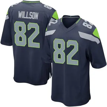 Nike Luke Willson Men's Game Seattle Seahawks Navy Team Color Jersey
